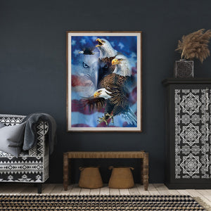 Eagle Ornaments 30x40cm(canvas) full round drill diamond painting