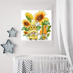 Sunflower & Goblin 40x40cm(canvas) full round drill diamond painting