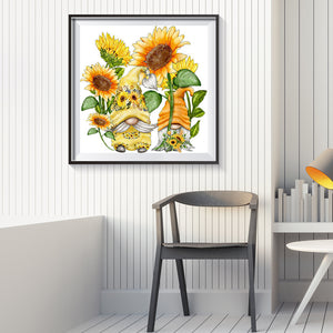 Sunflower & Goblin 40x40cm(canvas) full round drill diamond painting