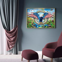 Load image into Gallery viewer, United States Eagle 40x30cm(canvas) full round drill diamond painting
