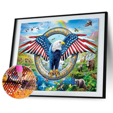 Load image into Gallery viewer, United States Eagle 40x30cm(canvas) full round drill diamond painting
