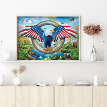 Load image into Gallery viewer, United States Eagle 40x30cm(canvas) full round drill diamond painting
