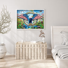 Load image into Gallery viewer, United States Eagle 40x30cm(canvas) full round drill diamond painting
