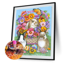 Load image into Gallery viewer, Rabbit Animals 30x40cm(canvas) full round drill diamond painting
