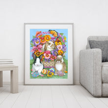 Load image into Gallery viewer, Rabbit Animals 30x40cm(canvas) full round drill diamond painting
