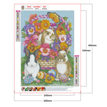 Load image into Gallery viewer, Rabbit Animals 30x40cm(canvas) full round drill diamond painting
