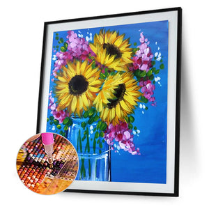 Sunflower 30x40cm(canvas) full round drill diamond painting