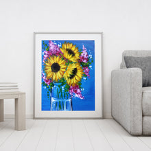 Load image into Gallery viewer, Sunflower 30x40cm(canvas) full round drill diamond painting
