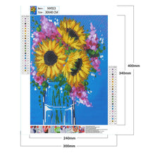 Load image into Gallery viewer, Sunflower 30x40cm(canvas) full round drill diamond painting
