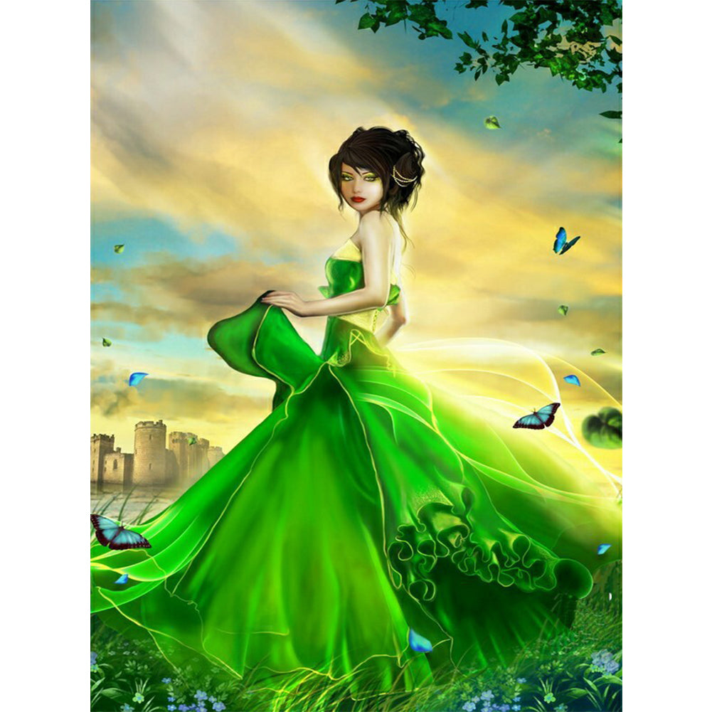 Fairy Princess 30x40cm(canvas) full round drill diamond painting