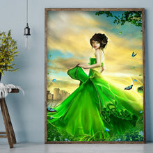 Load image into Gallery viewer, Fairy Princess 30x40cm(canvas) full round drill diamond painting
