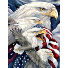 Load image into Gallery viewer, Usa Eagle 30x40cm(canvas) full round drill diamond painting
