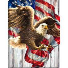 Load image into Gallery viewer, Usa Eagle 30x40cm(canvas) full round drill diamond painting
