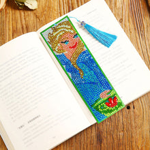 Load image into Gallery viewer, DIY Leather Tassel Bookmark Special Shape Diamond Resin Painting Kit (S63)
