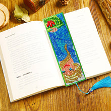 Load image into Gallery viewer, DIY Leather Tassel Bookmark Special Shape Diamond Resin Painting Kit (S63)
