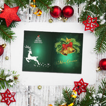 Load image into Gallery viewer, DIY Special Shaped Drill Diamond Painting 3D Christmas Card Rhinestone Kits
