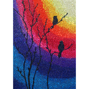 Bird 30x40cm(canvas) full crystal drill diamond painting