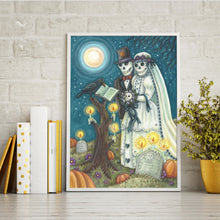 Load image into Gallery viewer, Halloween Skull 30x40cm(canvas) full round drill diamond painting
