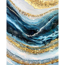 Load image into Gallery viewer, Gold Ocean 40x50cm(canvas) full square drill diamond painting
