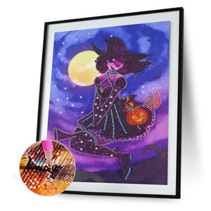 Halloween 30x40cm(canvas) partial special shaped drill diamond painting