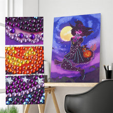 Load image into Gallery viewer, Halloween 30x40cm(canvas) partial special shaped drill diamond painting
