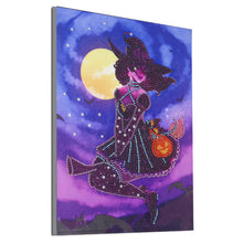 Load image into Gallery viewer, Halloween 30x40cm(canvas) partial special shaped drill diamond painting
