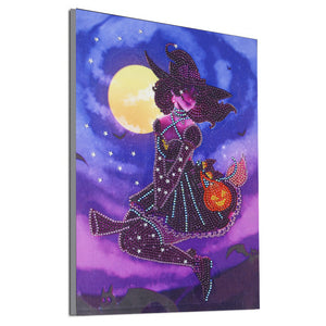 Halloween 30x40cm(canvas) partial special shaped drill diamond painting