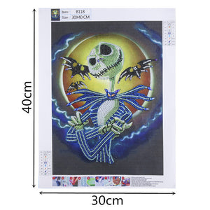 Halloween 30x40cm(canvas) partial special shaped drill diamond painting