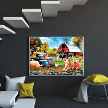 Load image into Gallery viewer, Poultry Grassland 60x45cm(canvas) full round drill diamond painting
