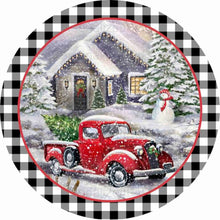 Load image into Gallery viewer, Christmas Wreath 40x40cm(canvas) full round drill diamond painting
