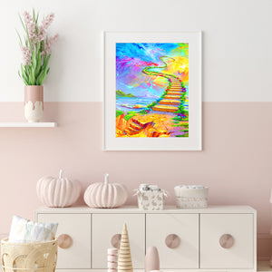 Sky Road 40x50cm(canvas) full round drill diamond painting