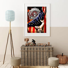 Load image into Gallery viewer, Flag &amp; Eagle 35x50cm(canvas) full round drill diamond painting
