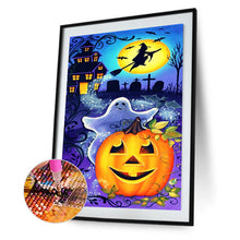 Load image into Gallery viewer, Pumpkin Ghost 30x50cm(canvas) full round drill diamond painting
