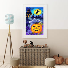 Load image into Gallery viewer, Pumpkin Ghost 30x50cm(canvas) full round drill diamond painting
