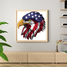 Load image into Gallery viewer, Flag &amp; Eagle 30x30cm(canvas) full round drill diamond painting
