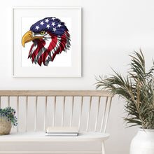 Load image into Gallery viewer, Flag &amp; Eagle 30x30cm(canvas) full round drill diamond painting
