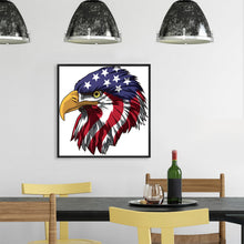 Load image into Gallery viewer, Flag &amp; Eagle 30x30cm(canvas) full round drill diamond painting
