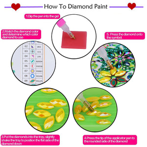 2pcs Special Shaped Drill Diamond Leather Tassel Bookmark DIY Art (SQ03)