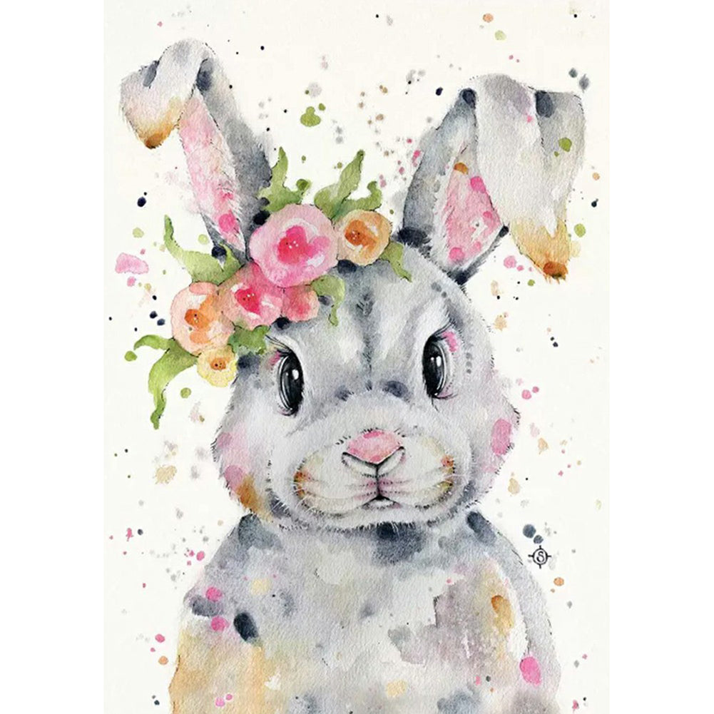 Rabbit 30x40cm(canvas) full square drill diamond painting