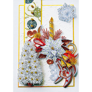 Paper Quilling Flower 30x40cm(canvas) partial special shaped drill diamond painting