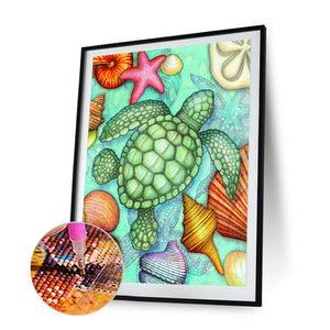 Sea Turtle 30x40cm(canvas) full round drill diamond painting