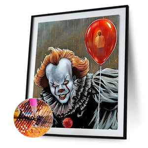 Clown & Balloon 30x40cm(canvas) full round drill diamond painting