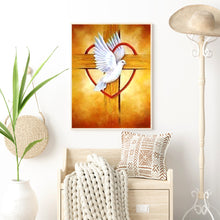 Load image into Gallery viewer, Animal White Dove 30x40cm(canvas) full round drill diamond painting
