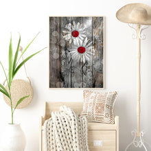 Load image into Gallery viewer, White Flowers Blooming 30x40cm(canvas) full round drill diamond painting
