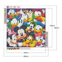 Load image into Gallery viewer, Mickey Mouse &amp; Donald Duck 40x40cm(canvas) full round drill diamond painting
