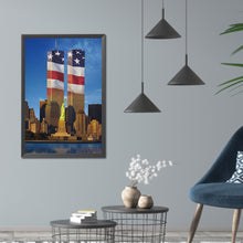 Load image into Gallery viewer, Statue Of Liberty Flag Twin Towers 40x60cm(canvas) full round drill diamond painting
