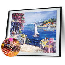 Load image into Gallery viewer, Landscape 50x40cm(canvas) full round drill diamond painting
