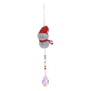 DIY Diamond Painting Christmas Snowman Crystal Light Catcher Charm (AA882)