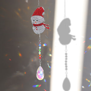 DIY Diamond Painting Christmas Snowman Crystal Light Catcher Charm (AA882)
