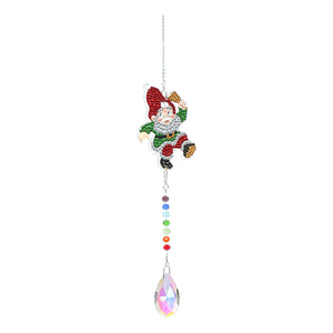 DIY Diamond Painting Santa Claus Crystal Light Catcher Kit Pendant (AA883)